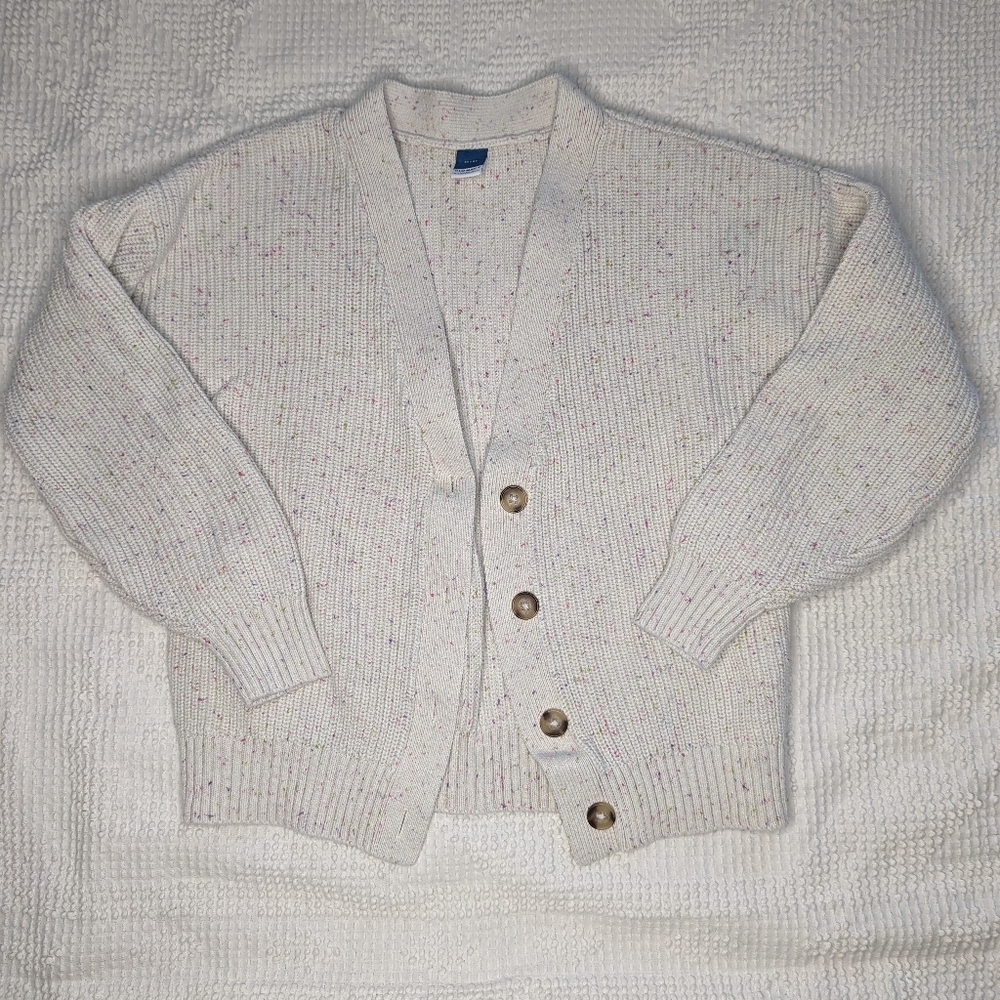 Old Navy║Rainbow Speckled Cardigan║Size M (8)